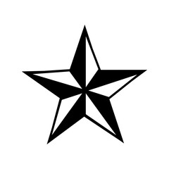 Star icon on transparent background.