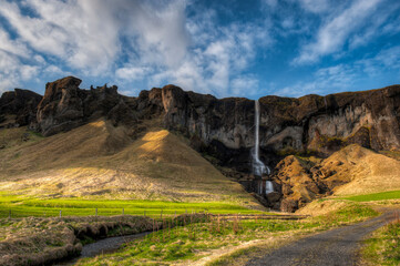 Landscapes The ring road in Iceland.
