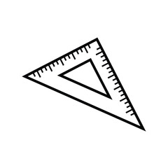 ruler, icon, line, vector, illustration, desing, logo, teplate, flat,style