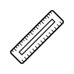 Fototapeta premium ruler, icon, line, vector, illustration, desing, logo, teplate, flat,style