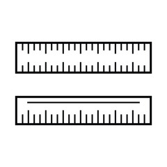 ruler, icon, line, vector, illustration, desing, logo, teplate, flat,style