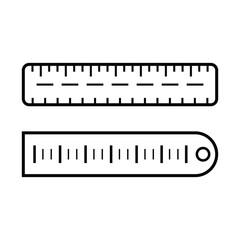 ruler, icon, line, vector, illustration, desing, logo, teplate, flat,style