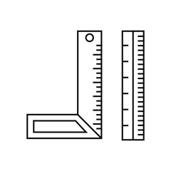 ruler, icon, line, vector, illustration, desing, logo, teplate, flat,style