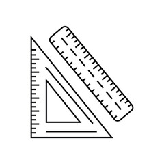 ruler, icon, line, vector, illustration, desing, logo, teplate, flat,style