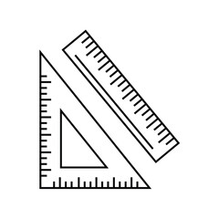 ruler, icon, line, vector, illustration, desing, logo, teplate, flat,style