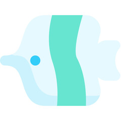 underwater fish flat icon