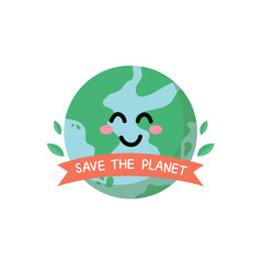 Green eco friendly label, Logo of green day, Save the planet banner, environment concept. 