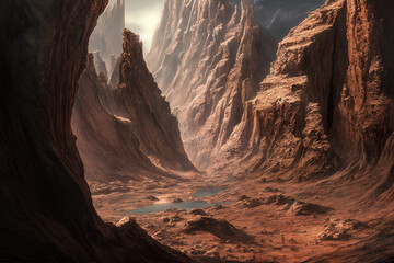 In the canyon. Generative AI.