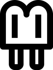 popsicle black outline icon
