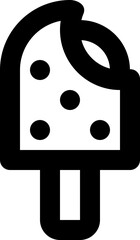 popsicle black outline icon