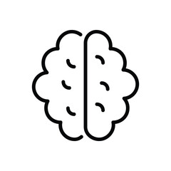 Brain icon vector stock.