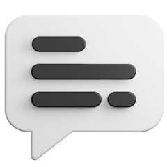 speech bubble 3d illustration