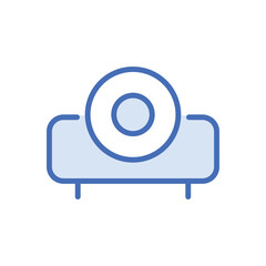 Projector icon vector stock.