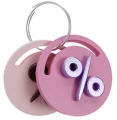 Key Chain Discount pink