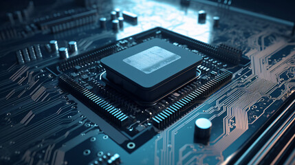 computer circuit board cpu tech nano chip manufacture future generative ai