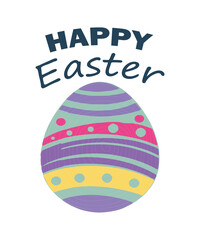 easter egg with a ribbon