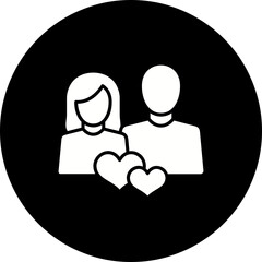 Relationship Glyph Inverted Icon