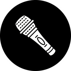 Microphone Glyph Inverted Icon