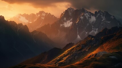 Majestic Mountain Sunrise