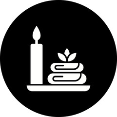 Spa Glyph Inverted Icon