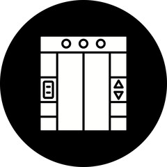 Elevator Glyph Inverted Icon