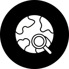 Search Glyph Inverted Icon