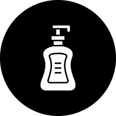 Shampoo Bottle Glyph Inverted Icon