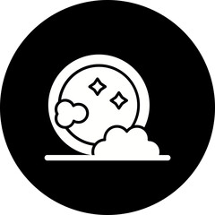 Dish Washing Glyph Inverted Icon