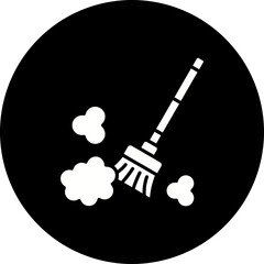 Dusting Glyph Inverted Icon