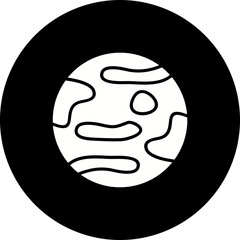 Mercury Glyph Inverted Icon