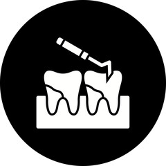 Scaling Glyph Inverted Icon