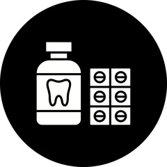 Medicine Glyph Inverted Icon