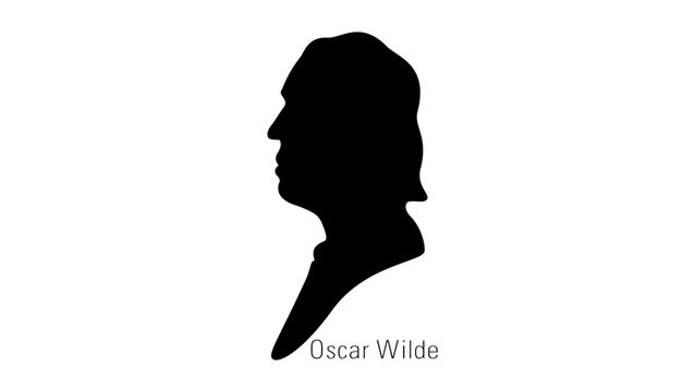 Oscar Wilde silhouette