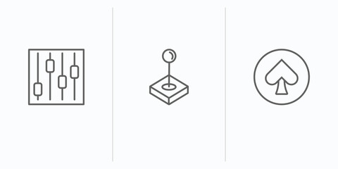 outline icons set. thin line icons such as , vector. linear icon sheet can be used web and © IconArt