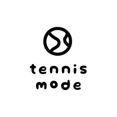 Tennis Mode Player Sport Racket Illustration Icon Fun Cute Playful Motivation Black On Clear Background