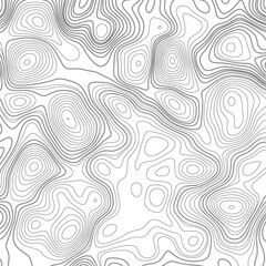 Abstract topographic contours map background, Topography map background. Vector geographic contour map.