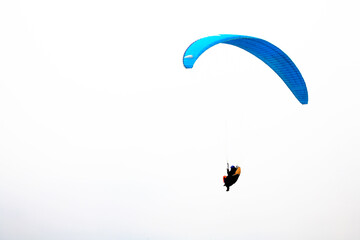 paragliding in the sky