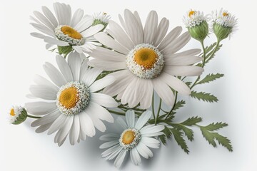 Fototapeta na wymiar Bouquet of white daisies (Generative AI)