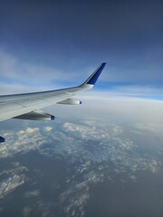 view from airplane window