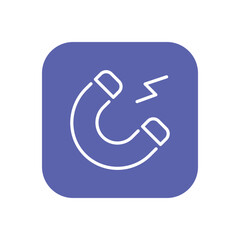 Magnet icon vector stock.