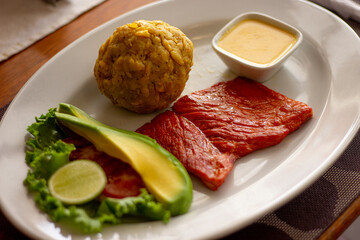 Comida peruana de un restaurante