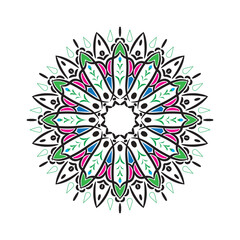 Mandala circle ornate pattern for your design.