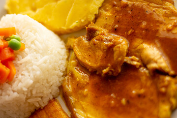 Comida peruana de un restaurante
