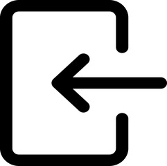 login simple icon illustration in line style and used for user interface, web, software and many more dengan bentuk png dan pixel perfect