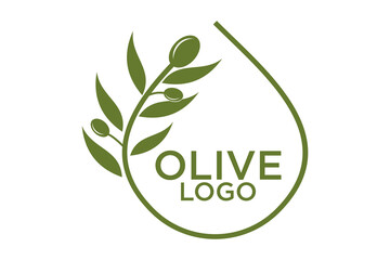 Fototapeta na wymiar olive branch logo design