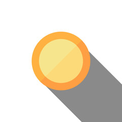 Coin vector. Finance and business concept. Flat illustration on white background.