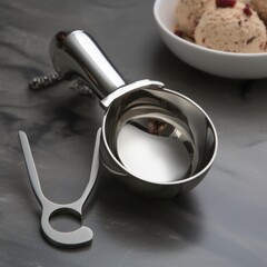 chrome ice cream scoop