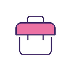 Briefcase icon vector stock.