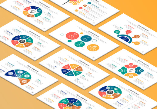 Circle Infographic Clean Presentation Slide Template