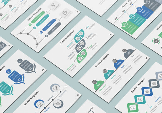 Timeline Infographic Layout Presentation Template